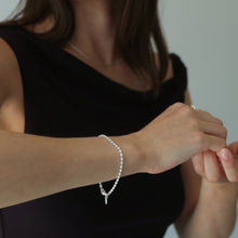 Laden Sie das Bild in den Galerie-Viewer, Armband - GLITZERKETTE - 925 Silber/ vergoldet