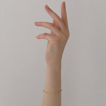 Laden Sie das Bild in den Galerie-Viewer, Armband - SATELITE, Satelitenkette mit Emaille, 925 Silber/ vergoldet