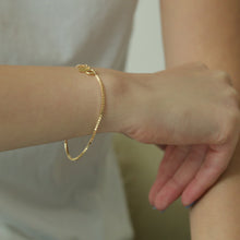 Laden Sie das Bild in den Galerie-Viewer, Armband - VENEZIANERKETTE, 925 Silber/ vergoldet