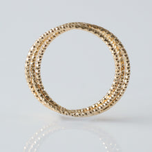 Laden Sie das Bild in den Galerie-Viewer, Ring - TRIO, zarter Ring aus 3 einzelnen Ringen, 925 Silber/ vergoldet
