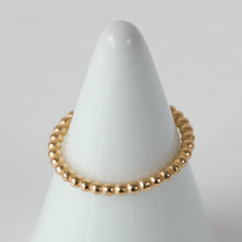 Laden Sie das Bild in den Galerie-Viewer, Ring - KUGELRING, filigraner Perldrahtring, 925 Silber/ vergoldet