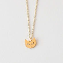 Laden Sie das Bild in den Galerie-Viewer, Kinderkette KLEINE KATZE, 925 Silber vergoldet