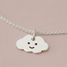 Laden Sie das Bild in den Galerie-Viewer, Halskette KLEINE WOLKE, 925 Silber/vergoldet, Anhänger