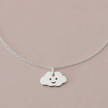 Laden Sie das Bild in den Galerie-Viewer, Halskette KLEINE WOLKE, 925 Silber/vergoldet, Anhänger