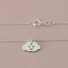 Laden Sie das Bild in den Galerie-Viewer, Halskette KLEINE WOLKE, 925 Silber/vergoldet, Anhänger