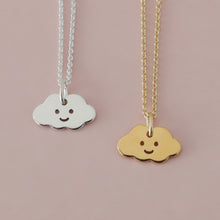 Laden Sie das Bild in den Galerie-Viewer, Halskette KLEINE WOLKE, 925 Silber/vergoldet, Anhänger