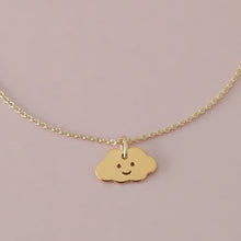 Laden Sie das Bild in den Galerie-Viewer, Halskette KLEINE WOLKE, 925 Silber/vergoldet, Anhänger