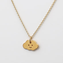 Laden Sie das Bild in den Galerie-Viewer, Halskette KLEINE WOLKE, 925 Silber/vergoldet, Anhänger