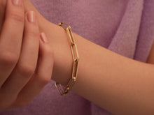 Laden Sie das Bild in den Galerie-Viewer, KABELARMBAND - aus 585 GOLD, seidenmatte Oberfläche