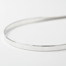 Laden Sie das Bild in den Galerie-Viewer, Kette - SCHLANGENKETTE, 925 Silber, elegante Fischgrätkette