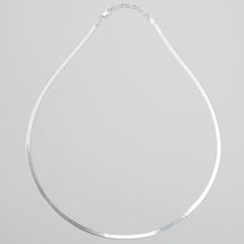 Laden Sie das Bild in den Galerie-Viewer, Kette - SCHLANGENKETTE, 925 Silber, elegante Fischgrätkette