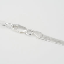 Laden Sie das Bild in den Galerie-Viewer, Kette - SCHLANGENKETTE, 925 Silber, elegante Fischgrätkette