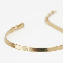 Laden Sie das Bild in den Galerie-Viewer, Armband - SCHLANGENARMBAND - 925 Silber 18k vergoldet