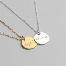 Laden Sie das Bild in den Galerie-Viewer, Personalisierte GRAVURKETTE - NAMEN - 925 Silber/ vergoldet, personalisierter Schmuck,
