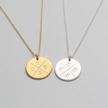 Laden Sie das Bild in den Galerie-Viewer, Personalisierte GRAVURKETTE - FAMILY - 925 Silber/ vergoldet, Familenkette, personalisierter Schmuck, Initialen