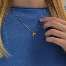 Laden Sie das Bild in den Galerie-Viewer, Halskette - BUCHSTABE, 925 Silber vergoldet/ Initiale