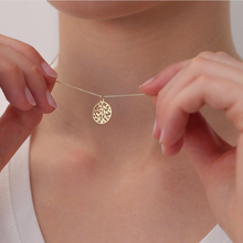 Laden Sie das Bild in den Galerie-Viewer, Halskette - LEBENSBAUM, filigrane Kette mit Lebensbaum Anhänger, 925 Silber/vergoldet