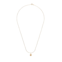 Laden Sie das Bild in den Galerie-Viewer, Halskette - SONNE, filigrane Kette mit Sonnensymbol Anhänger, 925 Silber/vergoldet