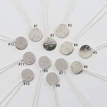 Laden Sie das Bild in den Galerie-Viewer, Mutter & Kind STERNZEICHENKETTEN Set STIER, 925 Silber, 2 personalisierte Silberketten