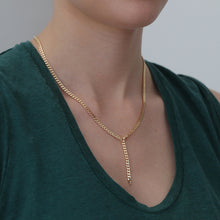 Laden Sie das Bild in den Galerie-Viewer, PANZERKETTE - 925Silber vergoldet 18k, 3,3mm, zarte Flachpanzerkette