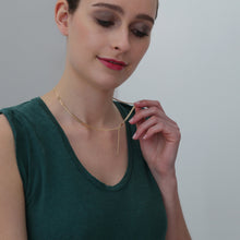 Laden Sie das Bild in den Galerie-Viewer, PANZERKETTE - 925Silber vergoldet 18k, 3,3mm, zarte Flachpanzerkette