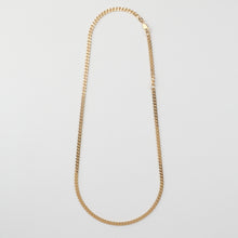Laden Sie das Bild in den Galerie-Viewer, PANZERKETTE - 925Silber vergoldet 18k, 3,3mm, zarte Flachpanzerkette