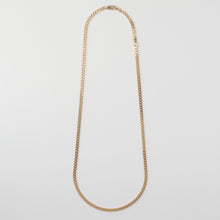 Laden Sie das Bild in den Galerie-Viewer, PANZERKETTE - 925Silber vergoldet 18k, 3,3mm, zarte Flachpanzerkette