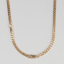 Laden Sie das Bild in den Galerie-Viewer, PANZERKETTE - 925Silber vergoldet 18k, 3,3mm, zarte Flachpanzerkette