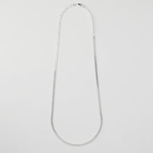 Laden Sie das Bild in den Galerie-Viewer, PANZERKETTE - 925Silber, 2,4mm, zarte Flachpanzerkette