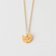 Laden Sie das Bild in den Galerie-Viewer, Halskette - KLEINE KATZE, 925 Silber vegoldet