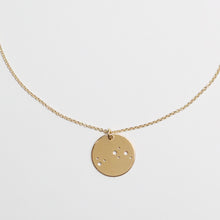Laden Sie das Bild in den Galerie-Viewer, STERNZEICHENKETTE - Widder, 925 Silber vergoldet, Geschenk für sie, filigraner Halsschmuck, besonderes Geschenk, personalisierte Silberkette