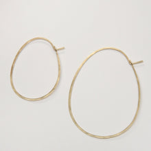 Laden Sie das Bild in den Galerie-Viewer, Creolen - OVAL, L Goldfilled