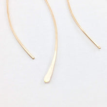 Laden Sie das Bild in den Galerie-Viewer, Creolen - NAVETTE, OHRHAKEN, Roségoldfilled