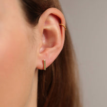 Laden Sie das Bild in den Galerie-Viewer, Ohrstecker - STÄBCHEN, 925 Silber, glänzend