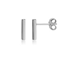 Laden Sie das Bild in den Galerie-Viewer, Ohrstecker - STÄBCHEN, 925 Silber, glänzend