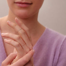 Laden Sie das Bild in den Galerie-Viewer, Ring GLITZERRING - Silber rosévergoldet, Größen: 46-60