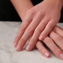 Laden Sie das Bild in den Galerie-Viewer, Ring GLITZERRING - Silber rosévergoldet, Größen: 46-60