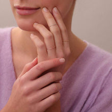 Laden Sie das Bild in den Galerie-Viewer, Ring GLITZERRING - Silber rosévergoldet, Größen: 46-60