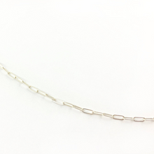 Laden Sie das Bild in den Galerie-Viewer, Halskette - Kabelkette mit länglichen Kettengliedern, 50-60cm, Silber
