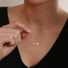 Laden Sie das Bild in den Galerie-Viewer, Halskette - KLEINE LIBELLE, vergoldet