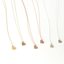 Laden Sie das Bild in den Galerie-Viewer, Halskette - KLEINES HERZ, 925 Silber/vergoldet/rosévergoldet