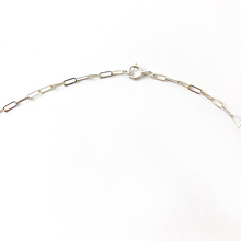 Laden Sie das Bild in den Galerie-Viewer, Halskette - Kabelkette mit länglichen Kettengliedern, 50-60cm, Silber

