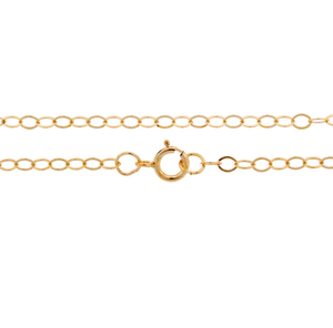 Halskette - feine Ankerkette/Kabelkette, 50/60cm, Silber/Rosé/-Goldfilled
