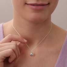 Laden Sie das Bild in den Galerie-Viewer, Halskette - KLEINE MUSCHEL, filigrane Kette mit Muschel Anhänger, 925 Silber/vergoldet