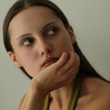 Laden Sie das Bild in den Galerie-Viewer, Ring - WELLE, Silber vergoldet
