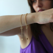 Laden Sie das Bild in den Galerie-Viewer, Armband - KORDEL, Kordelkette, 925 Silber/ vergoldet
