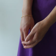 Laden Sie das Bild in den Galerie-Viewer, Armband - KABELKETTE, ovale Kettenglieder, 925 Silber/ vergoldet
