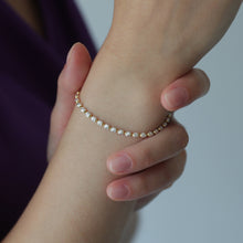 Laden Sie das Bild in den Galerie-Viewer, Armband - GLITZERKETTE - 925 Silber/ vergoldet
