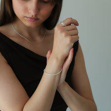 Laden Sie das Bild in den Galerie-Viewer, Armband - GLITZERKETTE - 925 Silber/ vergoldet
