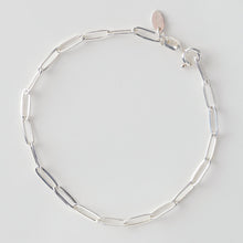 Laden Sie das Bild in den Galerie-Viewer, Armband - KABELKETTE, ovale Kettenglieder, 925 Silber/ vergoldet
